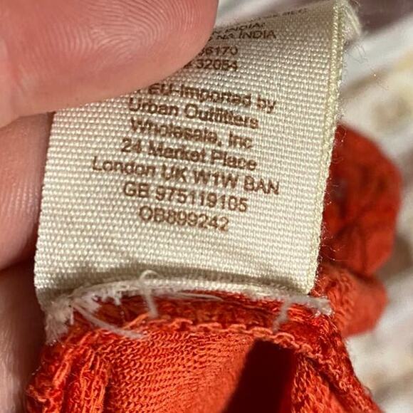 Free People Flowy Oversized Cotton Blend Plaid Button Down Blouse - Picture 8 of 9